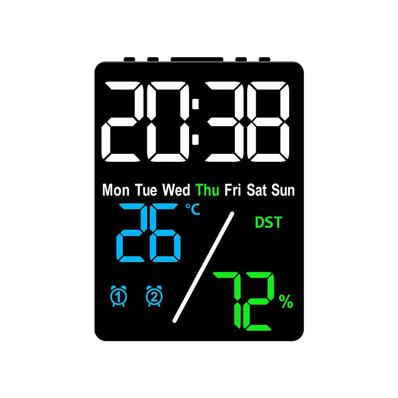 Multifunctional Electronic Clock With Simple Setting Of Temperature And Humidity USB Digital Temperature Humidity Vertical Screen Clock