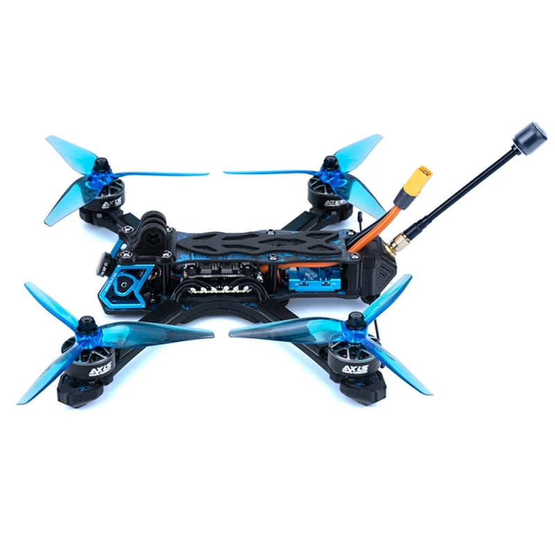 Axisflying Manta 5 SE Suqeshed X Smurfs GPS FPV Racing Drone PNP BNF with Analog / DJI O3 Air Unit Optional