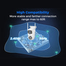 Hiseeu 2 Pack 6MP WIFI IP Camera Wireless Security Camera 5G 2.4G WiFi Dual Lens PTZ Outdoor Motion Tracking Color Night Vision