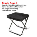 IPRee Wear-resistant Foldable Backpack Stool Portable Small Mazar Satchel Pen Bag Camping Stool Lightweight Outdoor Folding Chair for Fishing Travel