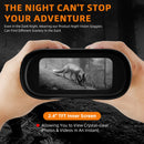 GTMEDIA N2 Night Vision Binoculars Night Vision Goggles with 2.4-inch Screen 5x Zoom Adjustable Brightness 1080P HD Video Recording for Outdoor Activities Wildlife Observation