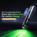 Tevorex Cordless Handheld Car Vacuum with Green Light,16000PA Suction,USB Rechargeable, Brushless Motor, Digital Display, Blow & Suction