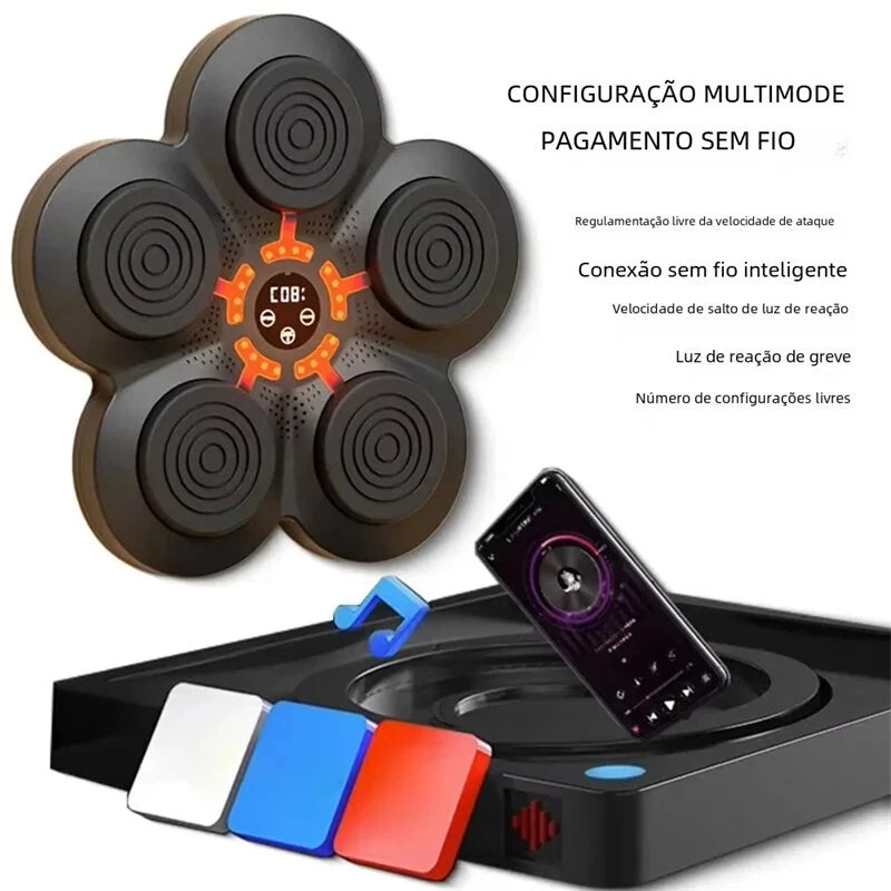 KALOAD Smart bluetooth Boxing Machine Wall Boxing Target with LED Light USB Charging Free Adjustment Sandbag Boxing Training Equipment