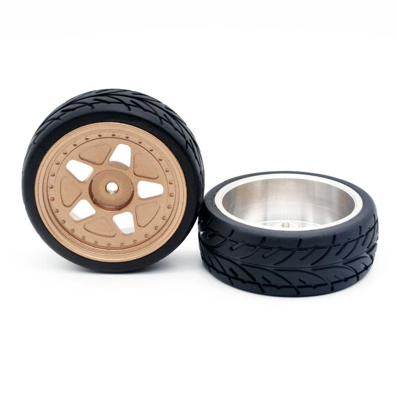 4PCS ZD Racing EX16 S16 1/16 RC Car Spare Tires Wheels Metal Rims 6630 Vehicles Models Parts Accessories