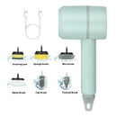 Tevorex 1200mAh Electric Cleaning Brush Household Toilet Cleaning Artifact Handheld Kitchen Wireless Convenient Dishwasher Home Supplies