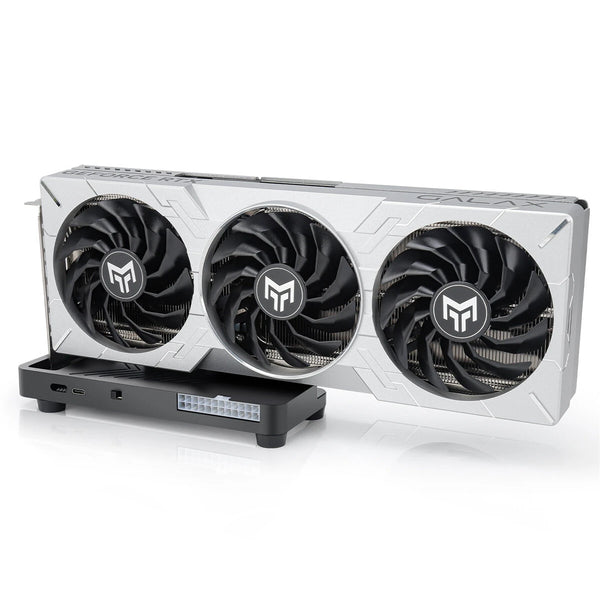 RONGDESON RDS003 External Graphics Card Dock Thunderbolt4 USB4 40Gbps PCIe 4.0x16 AMD NVIDIA GPU Compatibility Windows Linux Type-C Portable Aluminum Alloy Gaming AI eGPU Enclosure