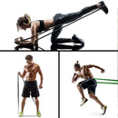 KALOAD 11pcs Heavy Duty Latex Resistance Band Exercise Elastic Band Set For Sport Strength Pull Up Assist Band Workout Pilates Fitness Equipment