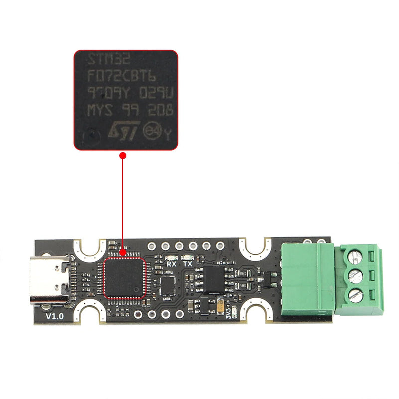 3D Printer UCAN Board Based on STM32F072 USB to CAN Adapter Support with for CAnable / for CandleLight / Klipper Firmware