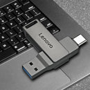 Lenovo LX520 Type-C & USB3.2 Flash Drive 512GB/256GB/128GB/64GB 150MB/s High Speed Pendrive Mobile U Disk Plug and Play