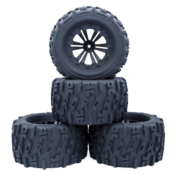 4PCS ZD Racing 1/10 Truck Universal Wheel Tire for HPI HSP Savage XS TM Flux RC Car Parts