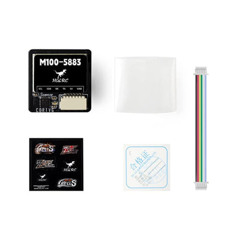 HGLRC M100 5883 GPS Module M10 Chip with QMC 5883 Compass Ceramic Antenna for RC Drone FPV Racing Helicopter Airplane