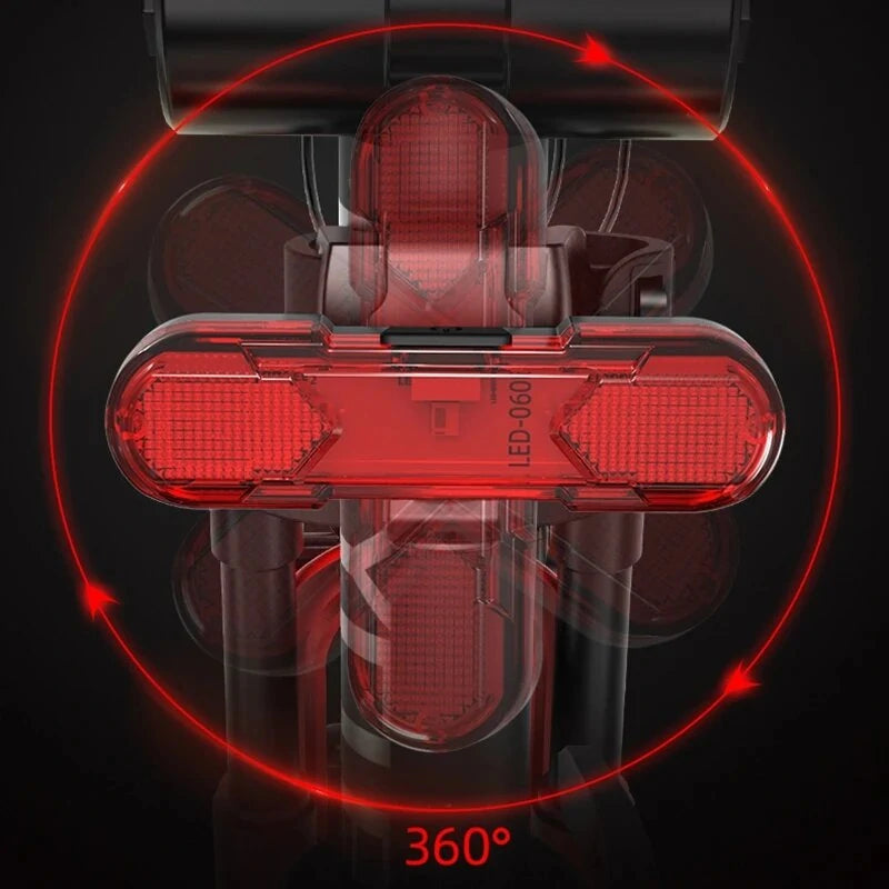 1000LM Brightness Bike Light Set 6 Light Modes 1200mAh Battery Aluminum Alloy Bicycle Front Light with Smart Taillight for Mountain Bicycle Scooter