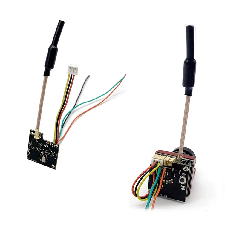 SLONWAKE B19 FPV AIO 5.8GHz 48CH VTX FPV Transmitter w/ Smartaudio Pitmode 25/200/400mW Adjustable Power 2.1mm Lens CMOS 1500TVL 130 Angle FPV Camera for Remote Control Aircraft