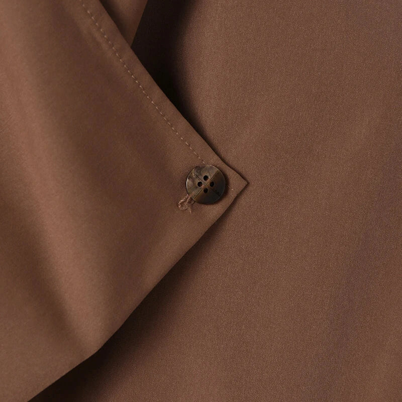 INCERUN Mens Solid Irregular Neck Long Sleeve Shirt Fashion Casual Solid Color Shirt Top for Men