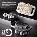 18-Head Fascia Gun Muscle Massager 20 Speed Levels Deep Tissue Percussion Therapy 2000mAh for Body Recovery Fitness Enthusiasts