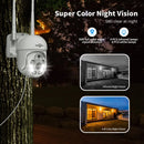 Hiseeu WHD205 5MP WIFI PTZ HD Camera Full Color Night Vision Human Motion Two-Way Audio IP66 Weatherproof IP Surveillance Camera for Outdoor Security