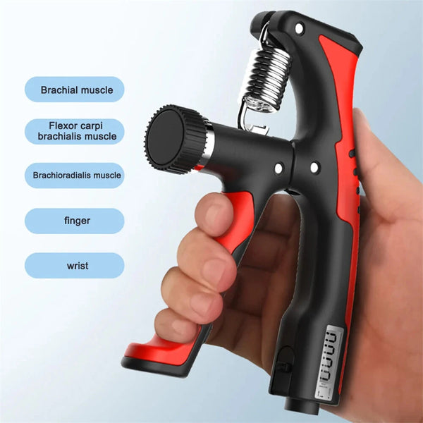 KALOAD 10-100Kg Electronic Smart Counting Adjustable Hand Grip Strengthener Trainer Forearm Exercise Gripper Bodybuilding Muscle Carpal Rehabilitation Athletes