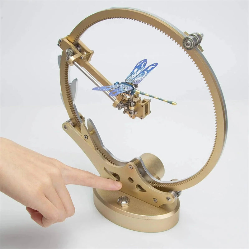 TECHING Flying Dragonfly Sculpture 3D Metal Model DIY Assembly Kit Excellent STEAM Educational Science Discovery Toys Kids Children Gift
