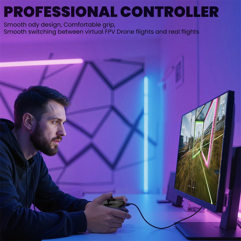 STARTRC Drone S8 Pro FPV Flight Simulator Controller Flight Training System for DJI/LiftOff/DRL/DCL/Uncrash/TryP FPV Racer Drone Beginners/Experienced FPV Pilots