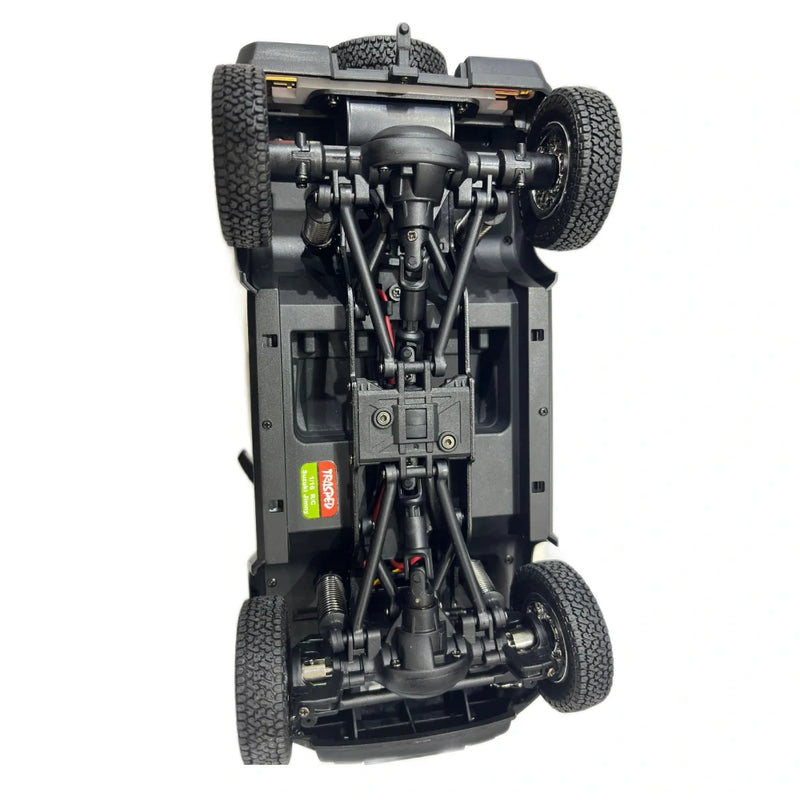 HG HG4-53 TRASPED 1/16 2.4G 3WD RC Car for SUZUKI JIMNY Rock Crawler LED Light Simulated Sound Off-Road Climbing Truck RTR Full Proportional Models Toys