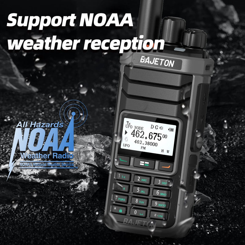 BAJETON DM-5000 DMR Digital Analog Walkie Talkie with AES-256 / AES-128 / ARC Encryption Dual Time Slot NOAA Weather Reception SMS DTMF 1024 Channels Long Range Communication Two-way Radio