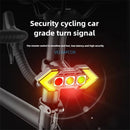 BIKIGHT Wireless Remote Control Left Right Turn Signals Bicycle Taillight Intelligent Brake Sensing Safety Warning Cycling Light Type-C Charging Bike Rear Lights for MTB Night Riding