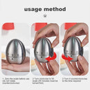 60 Minute Mechanical Egg Shaped Timer Kitchen Timer Electronic Steel Egg Timing Tools Loud Manual Reminder Alarm Clock Home Shower