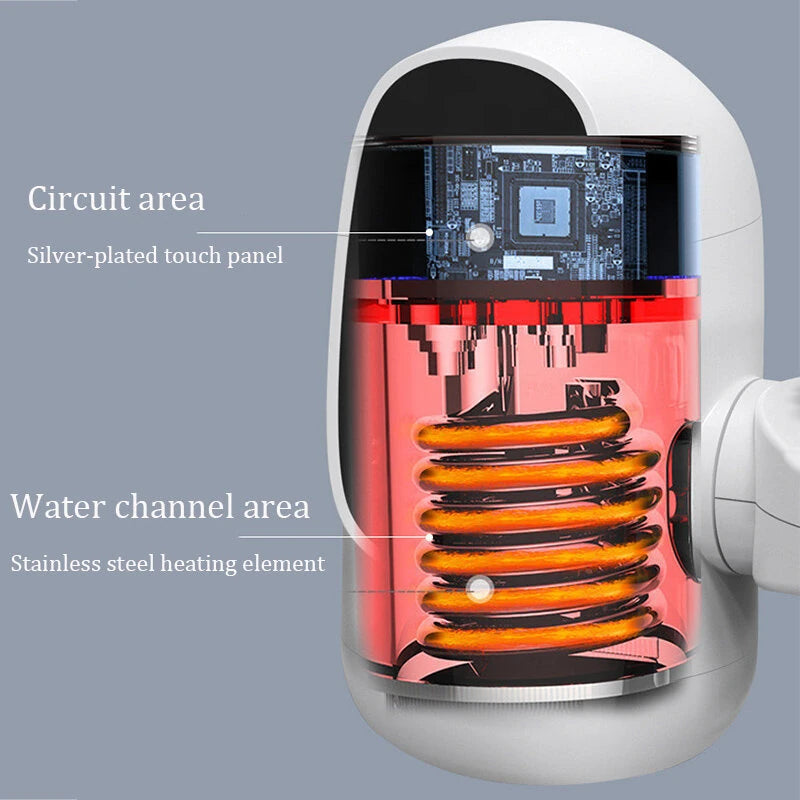 Instant Hot Water Tap Digital Display  Instant Electric Water Heater Kitchen Faucet Adapter Fast Heating Digital Display Bathroom Accessories