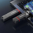 Lenovo Thinkplus TU204 Type-C&USB3.2 Flash Drive 1TB/512GB/256GB/128GB 550MB/s High Speed Dual Interface Mobile U Disk