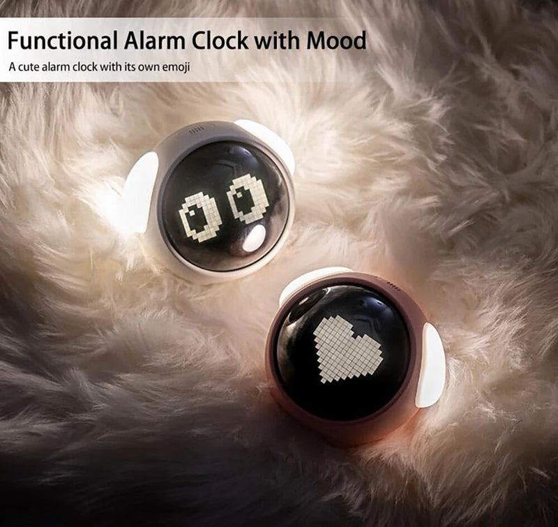 Multifunctional Electronic Alarm Clock Kids Alarm Clock with Night Light Wake up Mood Alarm Clock with Dual Alarm Setting Adjustable Brightness Sleep Trainer