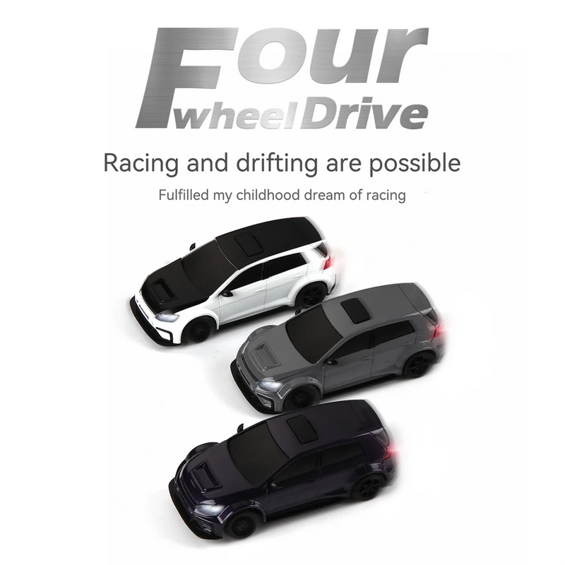 Diatone SNT MIX GO CA51 1/43 2.4G AWD FPV/RTR Micro Drift RC Car Competition LED Lights Optional Goggles Racing Mini Vehicles Models On-Road Toys