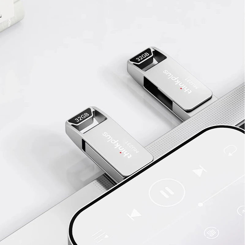 Lenovo Thinkplus MU231 Type-C & USB Flash Drive 128GB/64GB/32GB 100MB/S High Speed Portable Memory U Disk Plug and Play