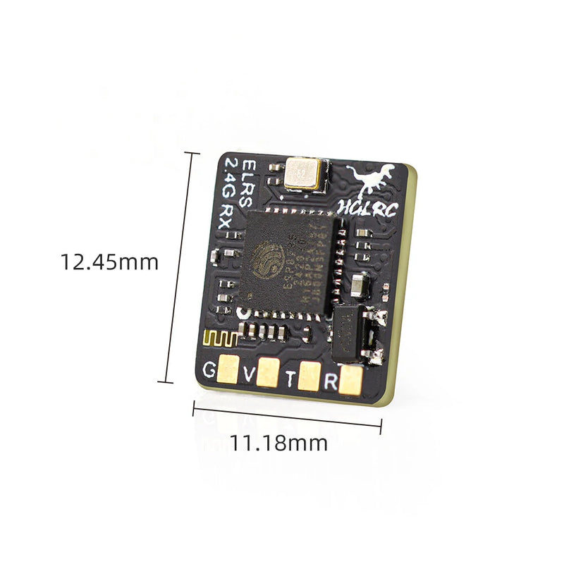 HGLRC ELRS 2.4GHz RX T-Style Compact Size High Refresh Rate Mini Receiver for FPV RC Drone Airplane