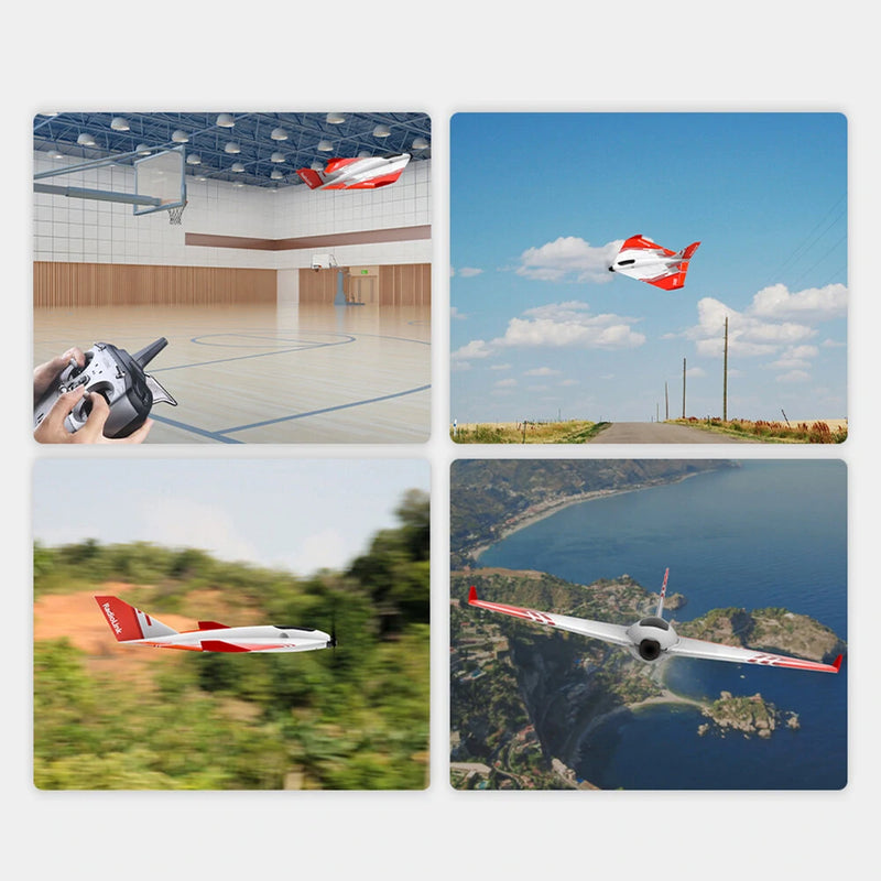 RadioLink Turbot D460 Scale Model 480mm Wingspan EPP 4KM Control Distance 1600KV Brushless Motor RC Airplane Fixed Wing PNP/RTF Gyroscope Assist for Beginners