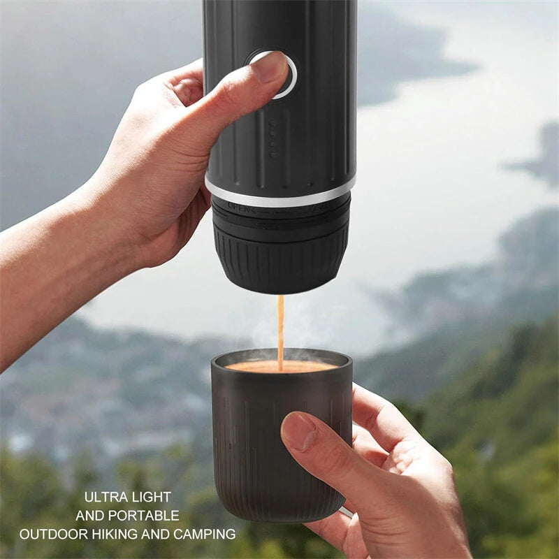 Portable Coffee Maker, 19 Bar Wireless Espresso Machine, NS Pods and Ground Coffee Compatible for Travel / Camping / Office / Home