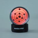 NIKOLATOY Kaleidoscope Sharingan Crystal Ball Rechargeable LED Music Rhythm Display Desktop Ornament Science Discovery Toys Gifts