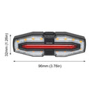 BIKIGHT Bicycle Solar Charging Wireless Remote Control Turn Signal Taillights USB Rechargeable Waterproof Bike Rear Light for Outdoor Night Riding Safety