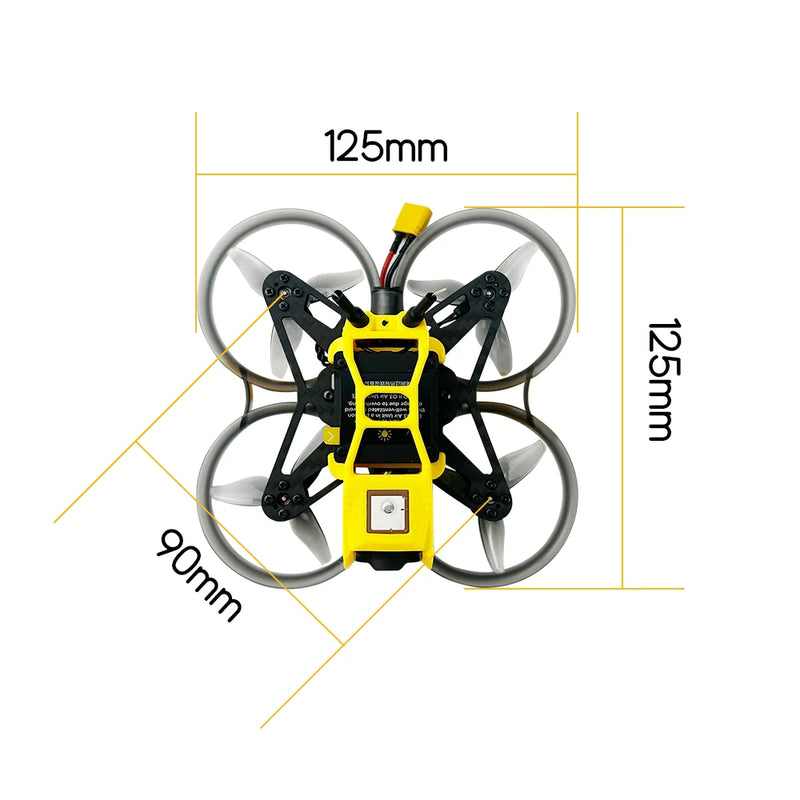DARWINFPV CineApe20 90mm 3S 2 Inch Analog/Without DJI O3 Whoop FPV Racing Drone BNF with F411 15A ELRS AIO
