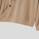 INCERUN Mens Textured Asymmetrical V-Neck Long-Sleeve Sweater Comfortable Solid Color Casual Fall Winter Top S-5XL