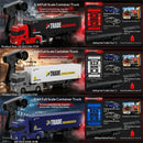 YF 3606 RTR 1/64 2.4G 4WD Mini Drift RC Car Tractor Container Truck Support App Remote Controlled LED Light Two Speed Full Proportional Vehicle Desktop Toys Model Collection Gift For Boys