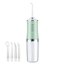 Cordless Dental Oral Irrigator with Adjustable Pressure Modes USB Rechargeable Water Flosser for Travel and Home