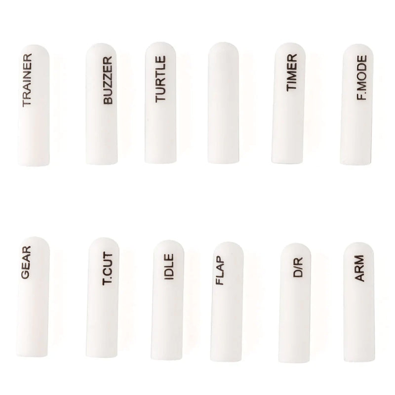 12pcs Radiomaster Labeled Silicon Switch Cover kits Short/ Long for TX16S TX12 Zorror Jumper Flysky Radio Transmitter
