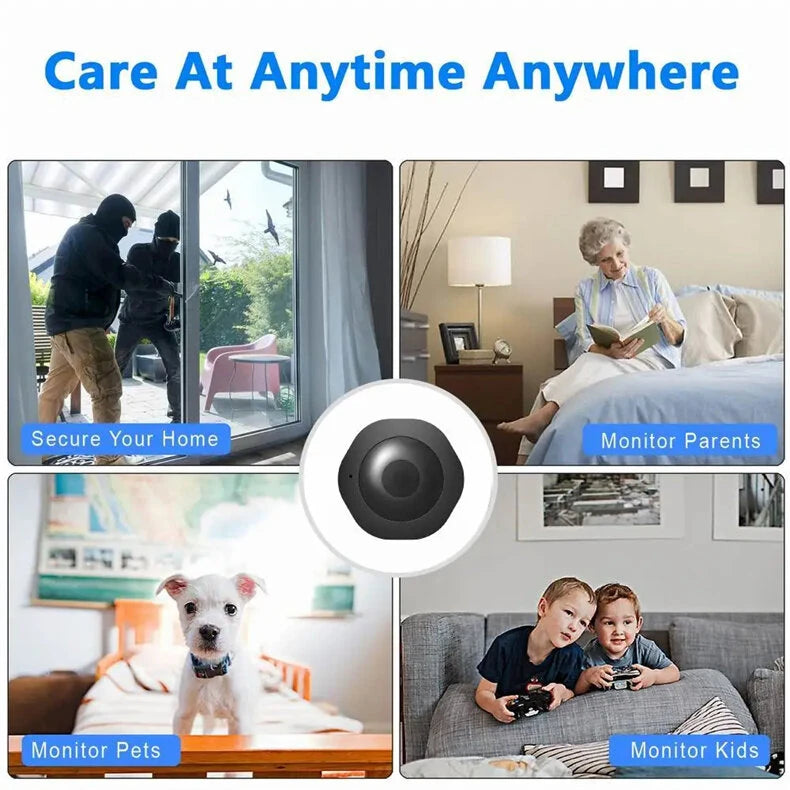 H6 Mini WiFi Camera 1080P HD Wireless Smart Home Device Cam Invisible Night Vision Motion Detection Remote Monitor Recorder