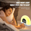 Simulated Sunrise Wake-Up Light Alarm Clock Wake-Up Light Simulates Sunrise Atmosphere Light Electronic Night Light Wake-Up Alarm Clock