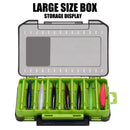 SAMOLLA 12/14 Compartments Double Sided Fishing Tackle Box Y-slot Fishing Gear Organizer Fishing Tool Storage Case