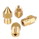 Kingroon MK8 Nozzle 0.2mm 0.4mm 0.5mm 0.6mm 0.8mm 1.0mm 3D Printer Part Extruder M6 Thread Brass Nozzle 1.75mm 3mm Filament