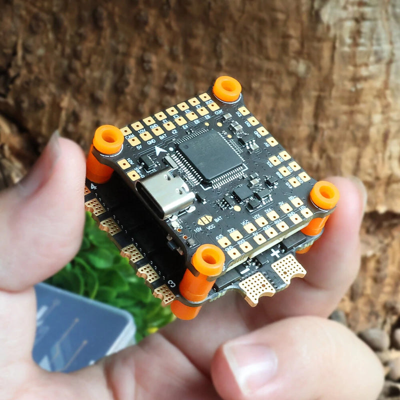 30.5x30.5mm HAKRC 45A F4V2 Stack F4 Flight Controller 2-6S with 5V 10V BEC & 45A BLHeli_S 4in1 Brushless ESC for RC Drone FPV Racing