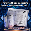 KONKA KTXD-7001S Portable Mini Shaver Men Electric Shaver Beard IPX7 Waterproof Rechargeable Magnetic Head Shaver Travel