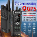 Baofeng DM-32UV 8W Power DMR Digital Analog Walkie Talkie 2.0" TFT GPS APRS 4000 Channels NOAA VOXs Type-C Two Way Radio With Earphones