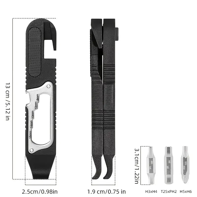 IPRee Bicycle Wrench Kits MTB Road Bike Tool Sets Multifunctional Portable Multi-Purpose Repairing Tire Ratchet Wrench Nut Tire Lever